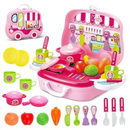 Toyshine DIY Luxury Kitchen Set With Briefcase and Accessories - Pink-image-47