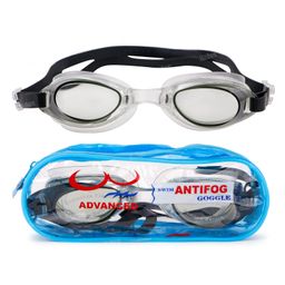 Fiddlerz Anti Fog Swimming Goggles with UV Protection & Adjustable Strap Black color Age 3 and Above-0