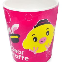 Bunie Cartoon Theme Bamboo Fiber Milk Mug for Kids  Pack of 1 Pink-22