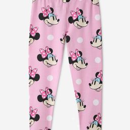The Souled Store Cotton Elastane Mickey & Friends Featuring Minnie Mouse Printed Leggings - Pink-image-71
