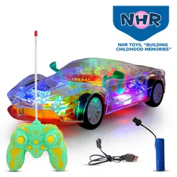 NHR Gear Simulation Remote Control Rechargeable Car with Sound & 3D Light - Multicolour-picture-6