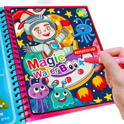 VGRASSP Reusable Magic Water Quick Dry Book Learning Toy Doodle and Scribble with Magic Doodle Pen - Pack of 2 image 2