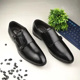CARLO ROMANO Men Round-Toe Formal Monk Shoes-image-6