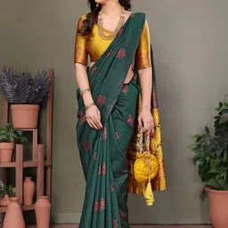 AMRUTKALA SAREES Woven Design Zari Banarasi Saree-picture-17