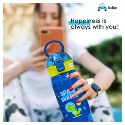 FunBlast Cartoon Theme Insulated Water Bottle with Sipper - 1 Pc Random Color and Design image 4