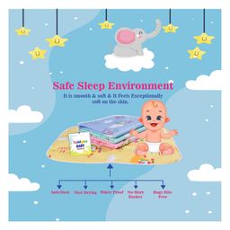Toddylon New Born Baby Bedding Combo Set Mattress with Mosquito Net and Nappy Changing Mat Sheets - Pink image 4