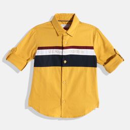 U.S. Polo Assn. Kids Boys Brand Logo Printed Pure Cotton Casual Shirt-image-59