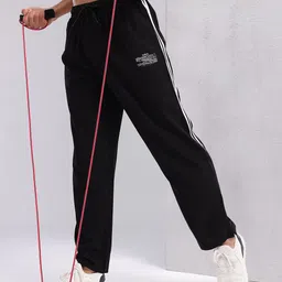 HRX by Hrithik Roshan Rapid-Dry Track Pants With Side Striped Detail-image-99