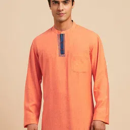 ARCHATTIRE Men Abstract Printed Festive Cotton Straight Kurta-picture-12