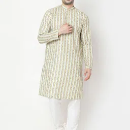 Ethnicity Geometric Printed Mandarin Collar Straight Kurta-image-54
