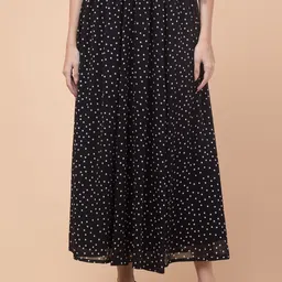 Hive91 Printed Flared Maxi Skirt-picture-5