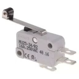 RS PRO Long Roller Lever Micro Switch SP-CO Quick Connect Terminal 250 V AC, 8046221-13