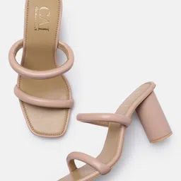 CAI Pink Solid Block Heels-image-60