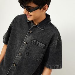 max Boys Spread Collar Long Sleeves Casual Shirt-image-13