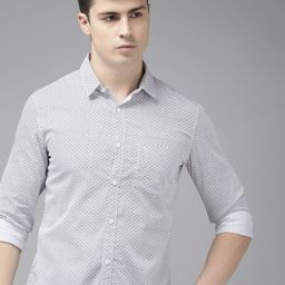 SPYKAR Pure Cotton Slim Fit Printed Casual Shirt-image-94