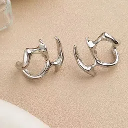 styledose Sterling Silver Contemporary Studs-6