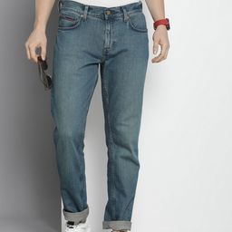 Tommy Hilfiger Men Straight Fit Light Fade Stretchable Mid-Rise Jeans-image-43