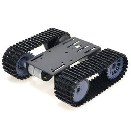 Tracked Tank Robot Crawler Kit- Black clr image 2