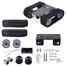 Tracked Tank Robot Crawler Kit- Black clr image 4