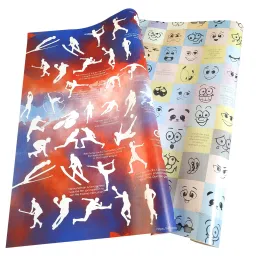 eVincE - thoughtful PRESENTations SPOT01EYEX01_5X2 Wrapping Paper 2 Pattern of Sheets For Kids Birthday Diwali Xmas Party & All Occasion Wrap it for curious mind large sheet Assorted Gift Wrapping Paper (Pack of 10 Piece)-image-60