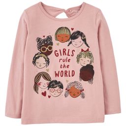 Carter's Girls Rule The World Jersey Tee - Pink-image-95