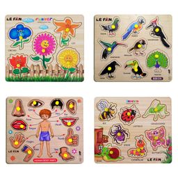 Mingkids Puzzles Flower Birds Human Body Parts & Monuments of India Pack of 3 - 30 Pieces-19