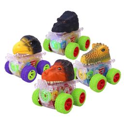 Toyshine Funny Animal Friction Powered Toy Cars Pack of 4 - Multicolour-15