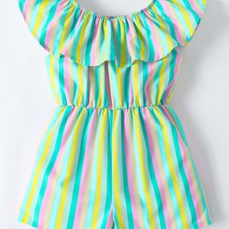 Kookie Kids Sleeveless Jumpsuit Striped - Multicolor-image-89