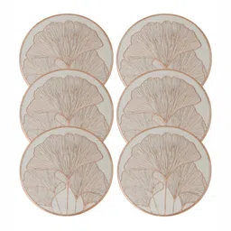 LooMantha 6-Pcs Copper & White Foil Printed Waterproof Table Placemats-image-62