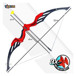 Toyshine Big Archer Bow And Arrow Set With Quiver And Suction Arrows - Red image 3