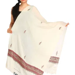 Exotic India Paisleys Embroidered Shawl-50