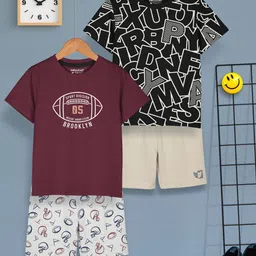 HELLCAT Boys Printed T-shirt with Shorts-image-74