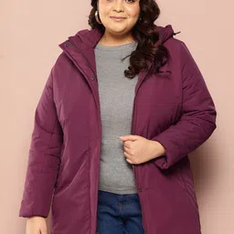 Sztori Plus Size Longline Padded Hooded Jacket-picture-36