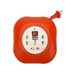 Econe Red-White Surge Protector Cable Length of 4mtr, Red-White 2 Pin Flex Board 6 AMP-41