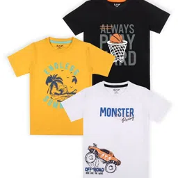 J&JP Boys 3 Printed Applique T-shirt-image-93