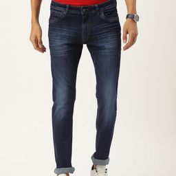 Peter England Casuals Men Slim Fit Light Fade Stretchable Jeans-image-83