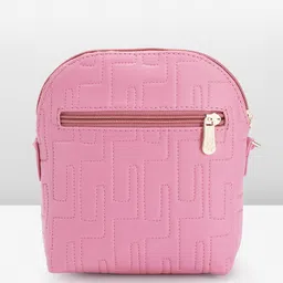 Baggit Textured Self Design PU Regular Structured Sling Bag image 3