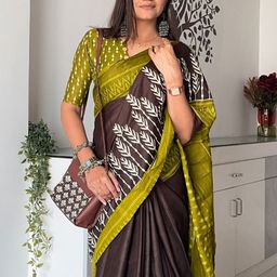 Mitera Floral Ikat Saree-picture-10