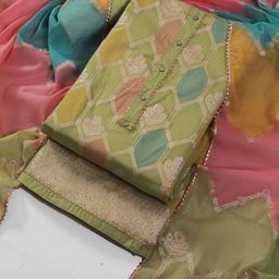 TAVAS Art Silk Unstitched Dress Material-picture-47