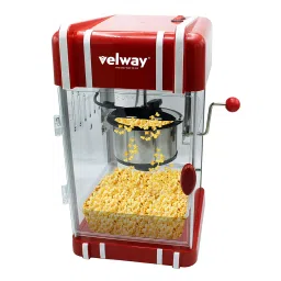 Velway Electric Popcorn Maker Machine,with Non-stick Kettle, Retro Light, Pourable Handle-image-2