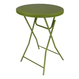 SUPREME Cafe Plastic Round Foldable Table Green-41