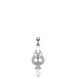 VALANOVA 18K White Gold Plated 0.07 Ct Lab Grown Diamond Pendant-image-76