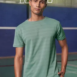 Fit Monkey Men Dri-FIT Solid Round Neck T-Shirt-image-13