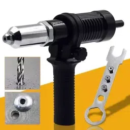 AASONS Model 2 Electric Riveter Conversion Connector Attachment for Hand Drill Machine POP Rivet Gun Adapter Riveting Tool Suitable for 2.4 to 4.8mm Blind Rivets Sizes image 3