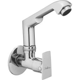 Jabra Sink Cock (H) Bright Series Brass Chrome Finish Wall Mount Silver-image-90