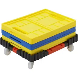 Monotaro Folding Container Trolley Resin Nylon Wheels Parallel Stacking 62726047 Made In Japan image 3