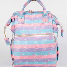Haus & Kinder Diaper Backpack Unicorn Print - Multicolour-image-48