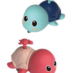 ADKD Press to Go Inertial Cute Turtle Toy for Kids Pack of 2- Color May Vary-25