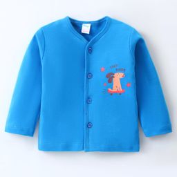 TANGO Interlock Full Sleeves Puppy Printed Vest - Royal Blue-image-27