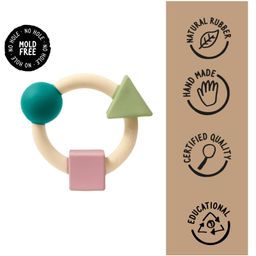 Oli & Carol Shapes Teething Ring Soft Colors Baby-image-8